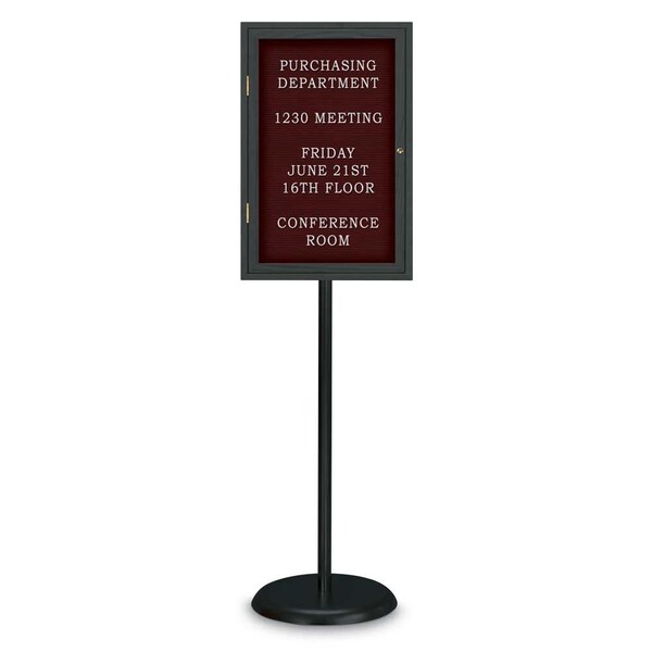 Corkboard, Triple Door, Radius Frame, 96x48", Black/Natural Tan Cork